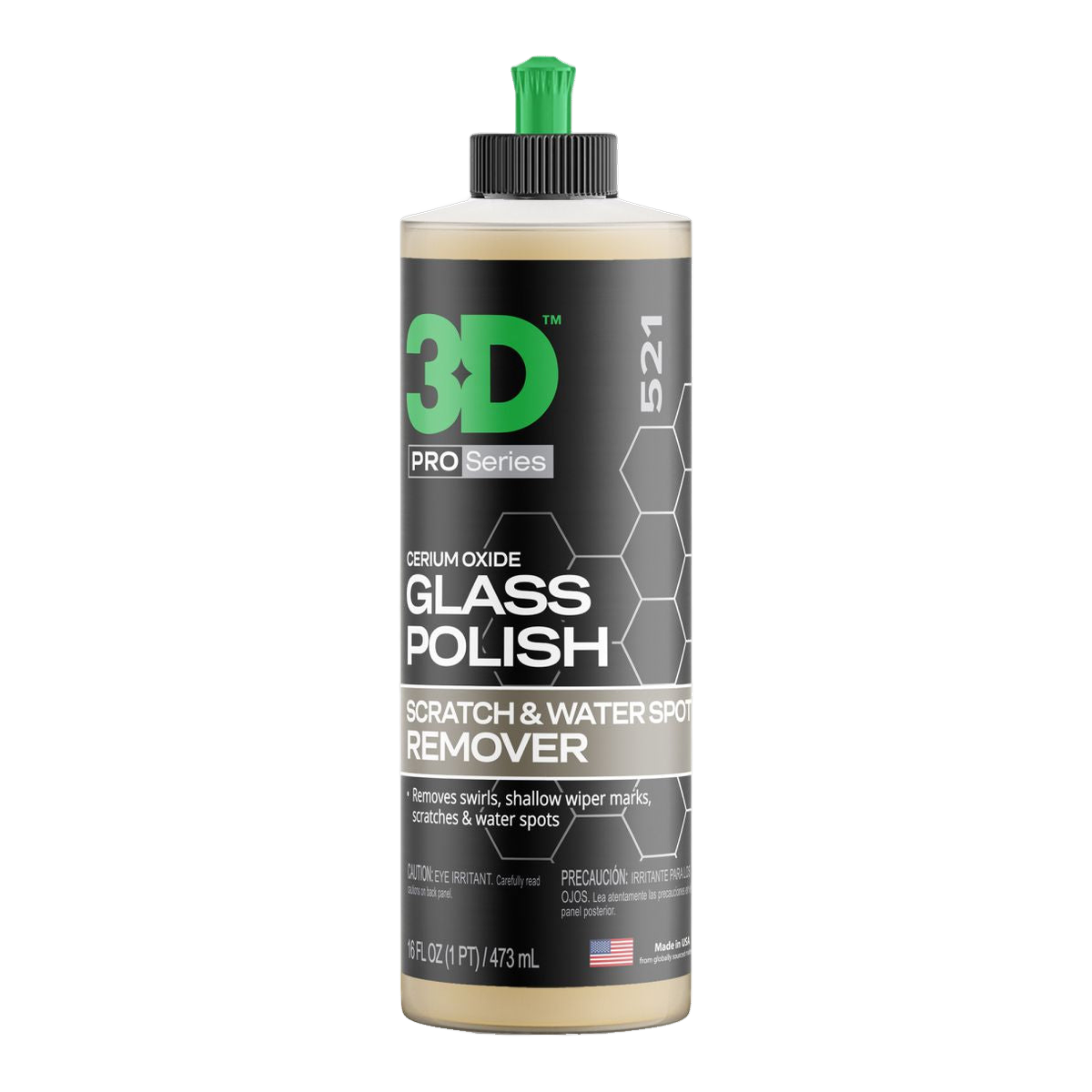 3D Glass Polish 521 Ceroxid Glaspolitur 473 ml