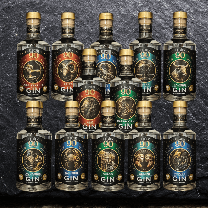 Elixier 90 GIN - Sternzeichen Kollektion 500 ml - eine Flasche - Foliendealer.com