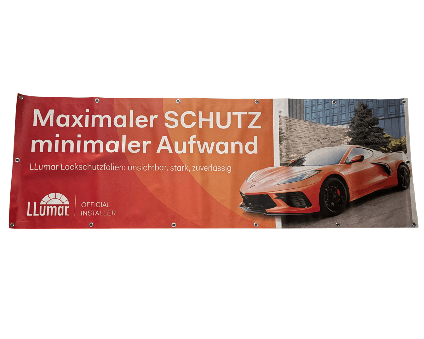 Werbebanner „Maximaler Schutz – minimaler Aufwand“ - Foliendealer.com