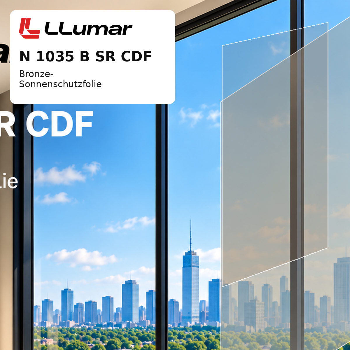 LLumar N 1035 B SR CDF – Bronze Sonnenschutzfolie für Fenster
